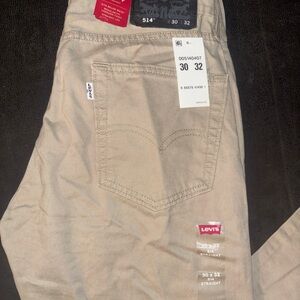Levi's 514 Straight Khaki Pants - Light Beige